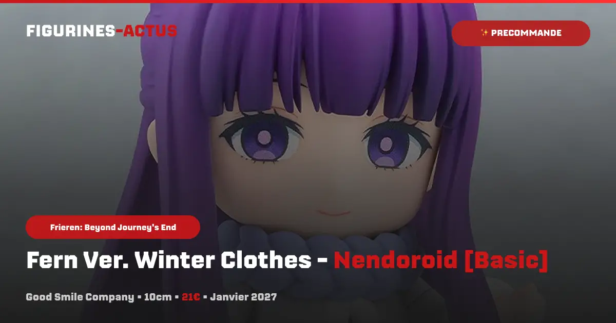 couverture article annonce précommande Nendoroid [Basic] Fern Ver. Winter Clothes par le fabricant Good Smile Company